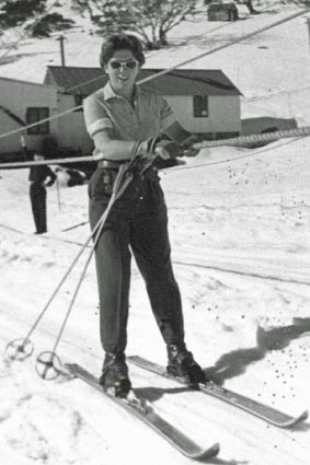 Active ... Adrienne Smith skiing at Charlotte Pass.
