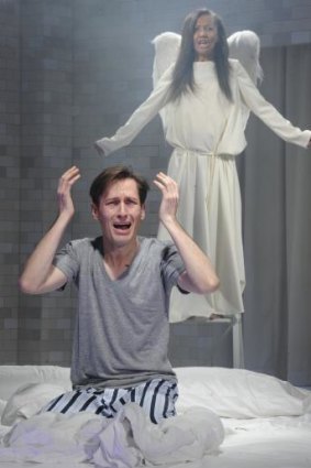 Very moving: Luke Mullins and Paula Arundell in Angels in America.