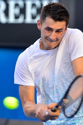 First round loss ... Bernard Tomic in action last month.
