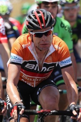 Cadel Evans during the Tour Down Under in January 24, 2014. 