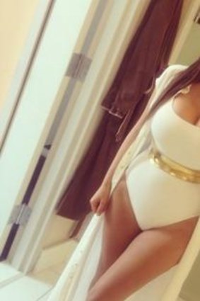 Waist-cinching: Kim Kardashian shows off her shape.   