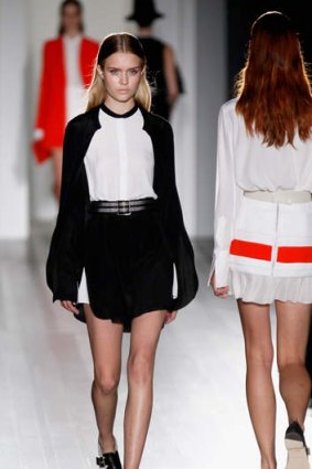 Thighs matter: models at New York Fashion Week.