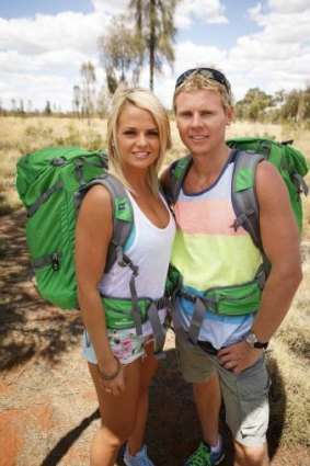 Out there: Ashleigh and Jarrod, from Melbourne are keeping quiet about the outcome of The Amazing Race, Australia.