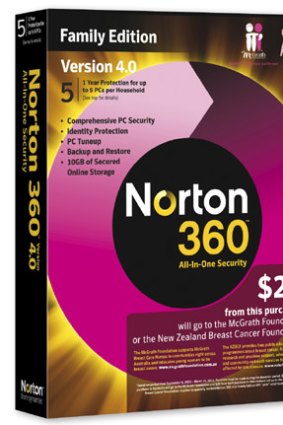 Symantec's Norton 360 antivirus software.