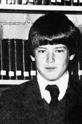 A school photo of Anthony aged 14.