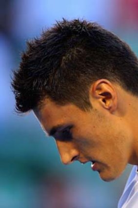 Out in the first round again: Bernard Tomic.