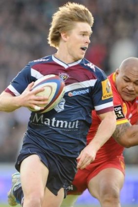 At home in France: Blair Connor in the Bordeaux colours.