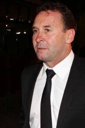 All dressed up with somewhere to go: Ricky Stuart.