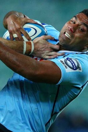 Back on the bench ... Wycliff Palu of the Waratahs.