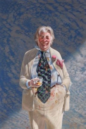 Tim Storrier's portrait of Sir Les Patterson has won the Packing Room Prize.