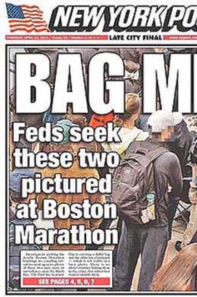 The New York Post front page.