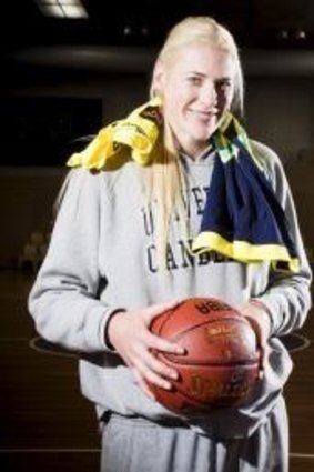 Geared up: Lauren Jackson and Kristen Veal, of the University of Canberra Capitals, are ready to take on the Dandenong Rangers on Saturday afternoon.