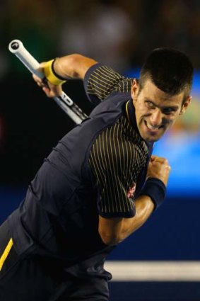 Superb ... Novak Djokovic at the Australian Open.