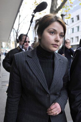 Nazira Rafei leaves court.