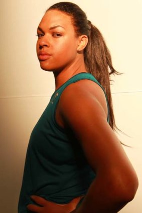 Golden girl &#8230; Liz Cambage can't wait for the London Olympics in July.