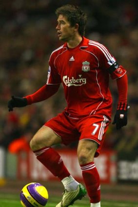Hary Kewell playing for Liverpool in the English Premier League.