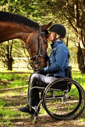 Teaming up: Grace Bowman and her horse Rolly will next month head to London for the Paralympics.