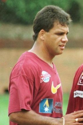 Steve Renouf in his playing days with the Broncos.