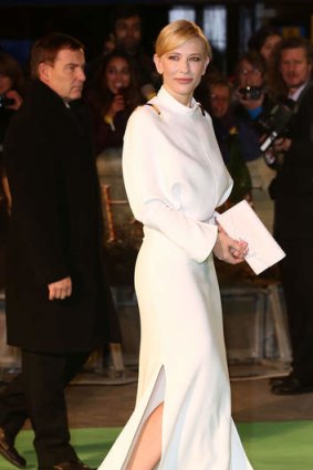 Cate Blanchett brings poise to the London premiere of <i>The Hobbit</i>.