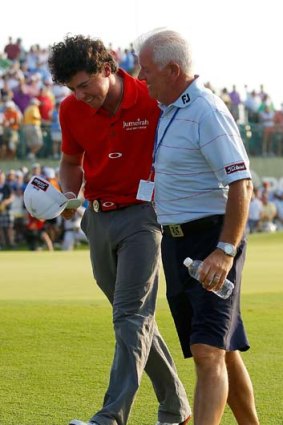 Rory McIlroy and his father, Gerry McIlroy.