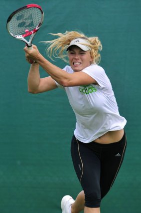 "Sometimes it can be really tough to lose a match" ... Caroline Wozniacki.