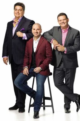 <i>MasterChef</i>'s George Calombaris, centre, has slimmed down but so has the ratings.