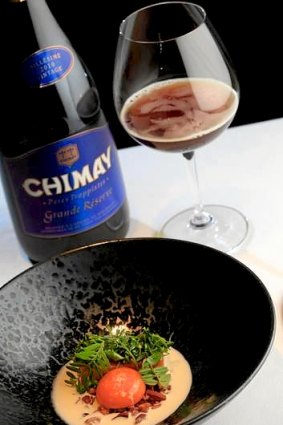 Attica's kumara, almond and pyengana with Chimay.