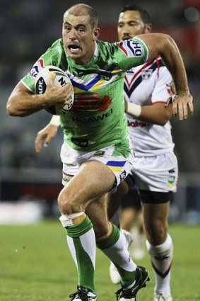 Timely return: Terry Campese of the Raiders.