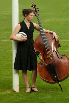Griffyn Ensemble bassist Holly Downes.