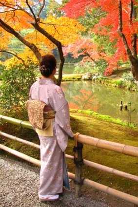 Tranquil beauty: The Kinkakuji Garden.