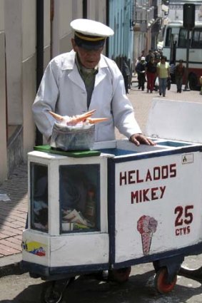 An ice-cream vendor.