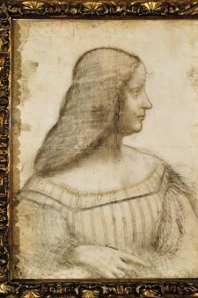 Discovery: Da Vinci's pencil sketch of Isabella d'Este.