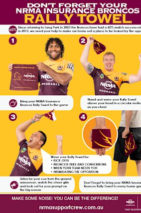 Bronco Towel instructions