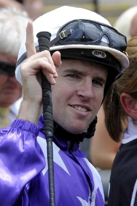 Returning from suspension ... Jockey Tommy Berry.