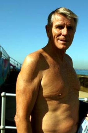 Competed in masters events and ocean swims ... swimmer Murray Rose at north Bondi in 2008.