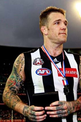 Dane Swan with his medal.