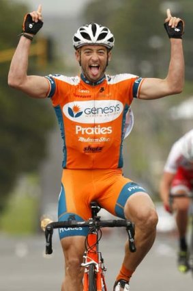 "What a way to start - at the Tour Down Under" ... Nathan Haas.