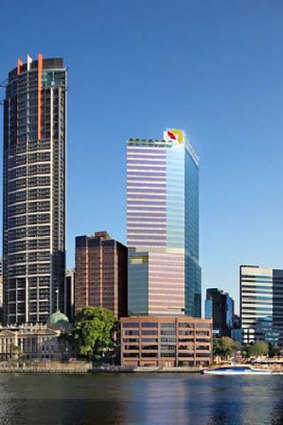 Grocon's proposed new building, with Suncorp livery.