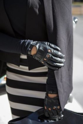 Janette Lenk, detail photo of gloves.