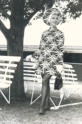 Stephanie Quinlan at the 1969 Melbourne Cup.