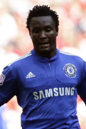 John Obi Mikel in action for Chelsea.