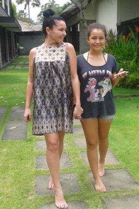 Schapelle Corby with her niece Nyleigh.