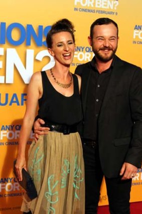Daniel Henshall on the red carpet with cast member Felicity Ward.
