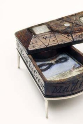 Token of esteem: the ditty box presented to Captain Cook's widow from his crew.