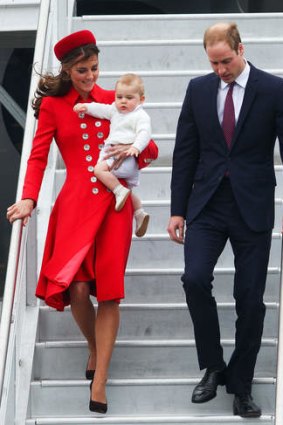 The Kate effect: The Duchess of Cambridge arrives in New Zealand.