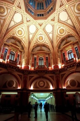 The Victorian conductor married his wife, Joanne, in the former 19th century banking chamber at 333 Collins Street.