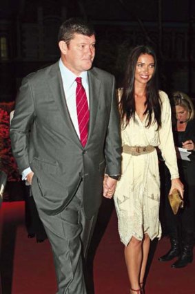 James Packer and his wife Erica.