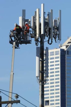 Big draw: Mobile phone towers use a lot of electricity.