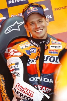 Different direction ... 27-year-old Casey Stoner leaves the sport having claimed two championship titles and 69 podium's.