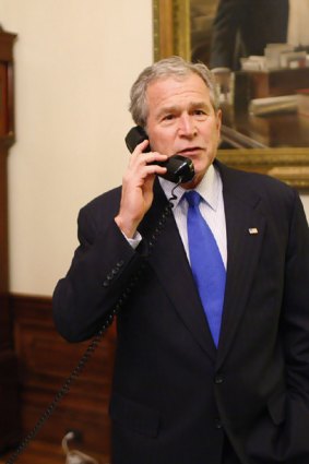 George Bush: Lying low.